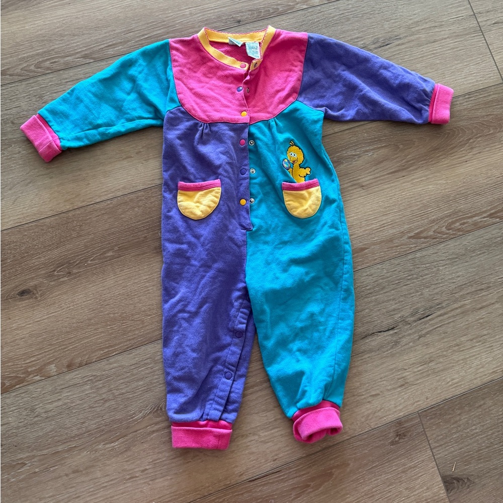 Vintage Sesame Street Colorful Character Footies